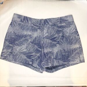Cartonnier for Anthropologie Blue Palm Print Shorts – Size 4